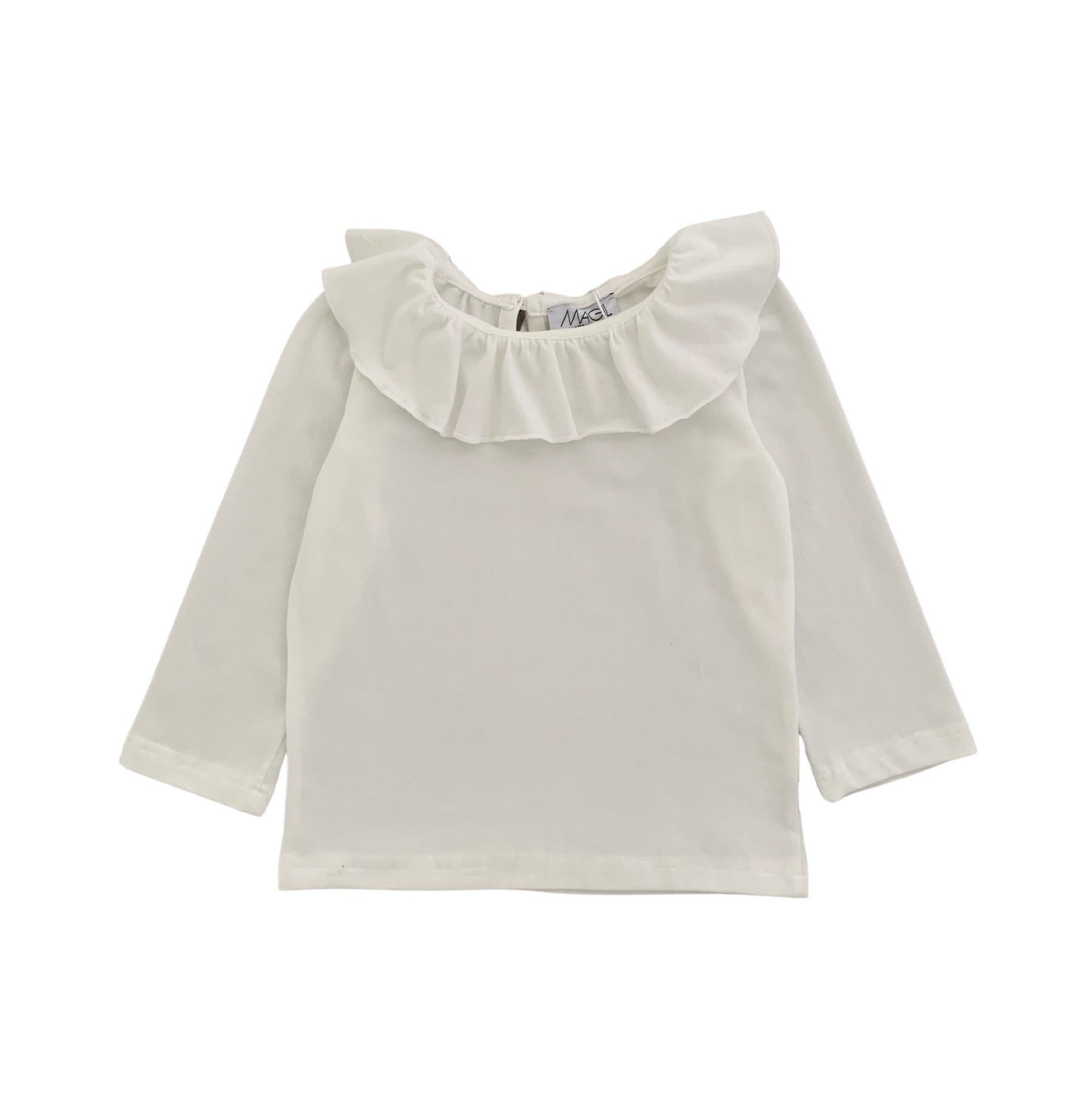 MAGLIA IN JERSEY CON COLLO VOLANT