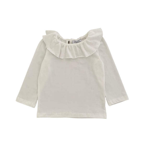 MAGLIA IN JERSEY CON COLLO VOLANT