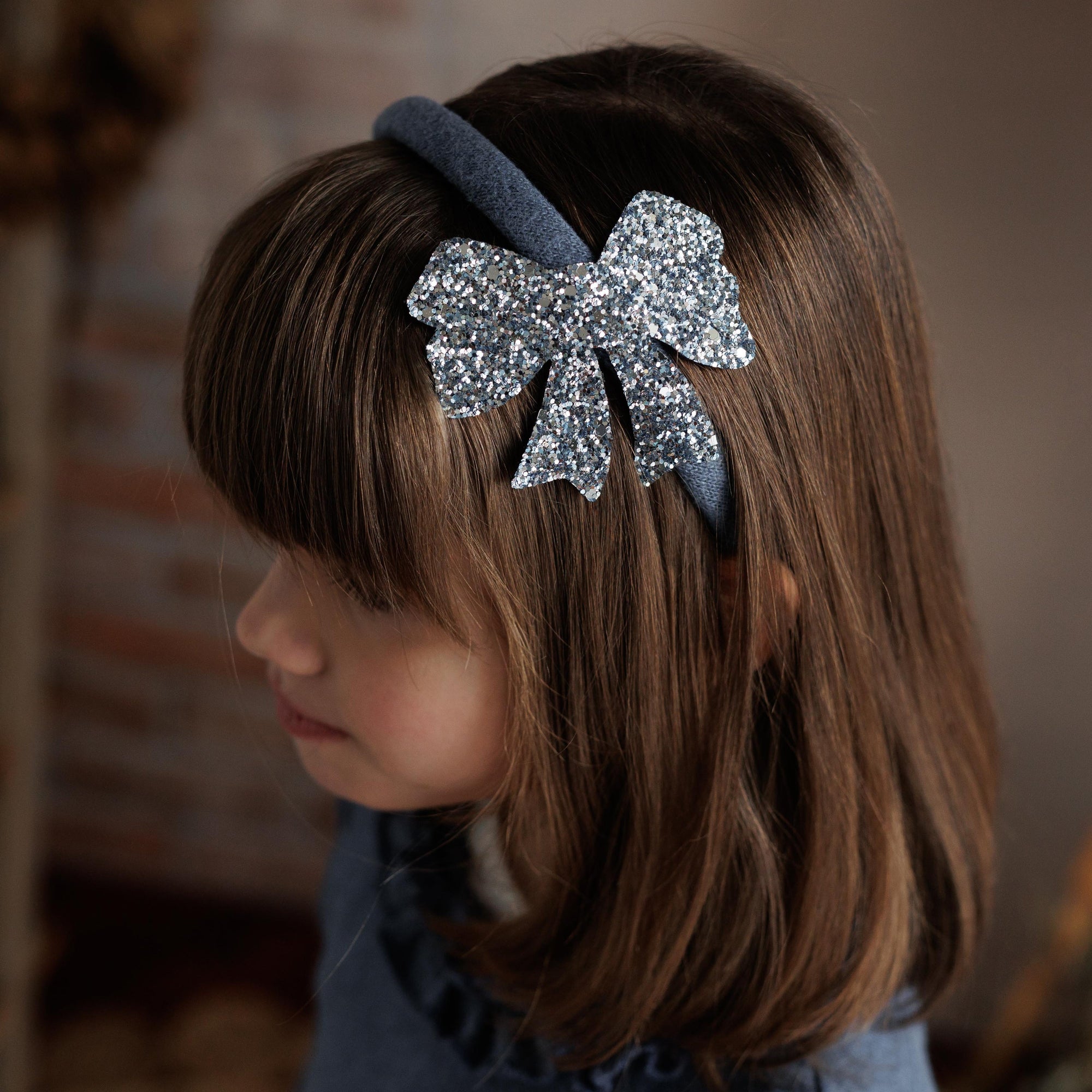 CERCHIETTO CON FIOCCO GLITTER