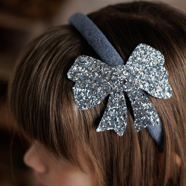 CERCHIETTO CON FIOCCO GLITTER