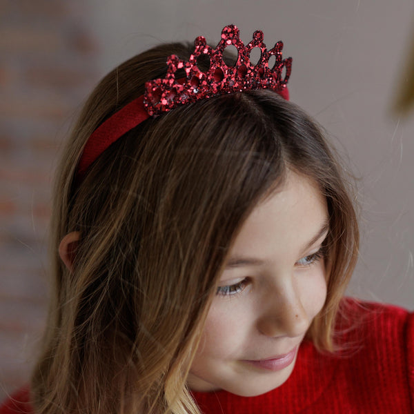 CERCHIETTO CON CORONCINA GLITTER