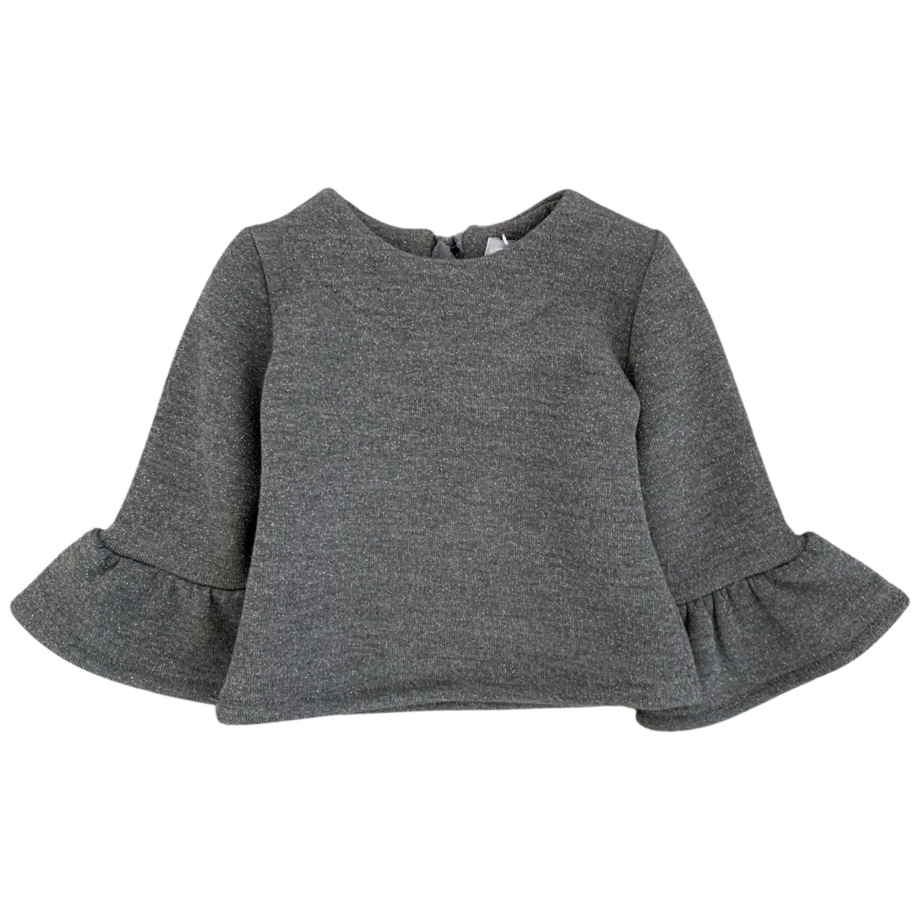 SWEATER WITH GLITTER TULLE BOW