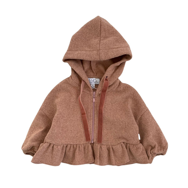 WARM COTTON HOODIE WITH ZIPPER
