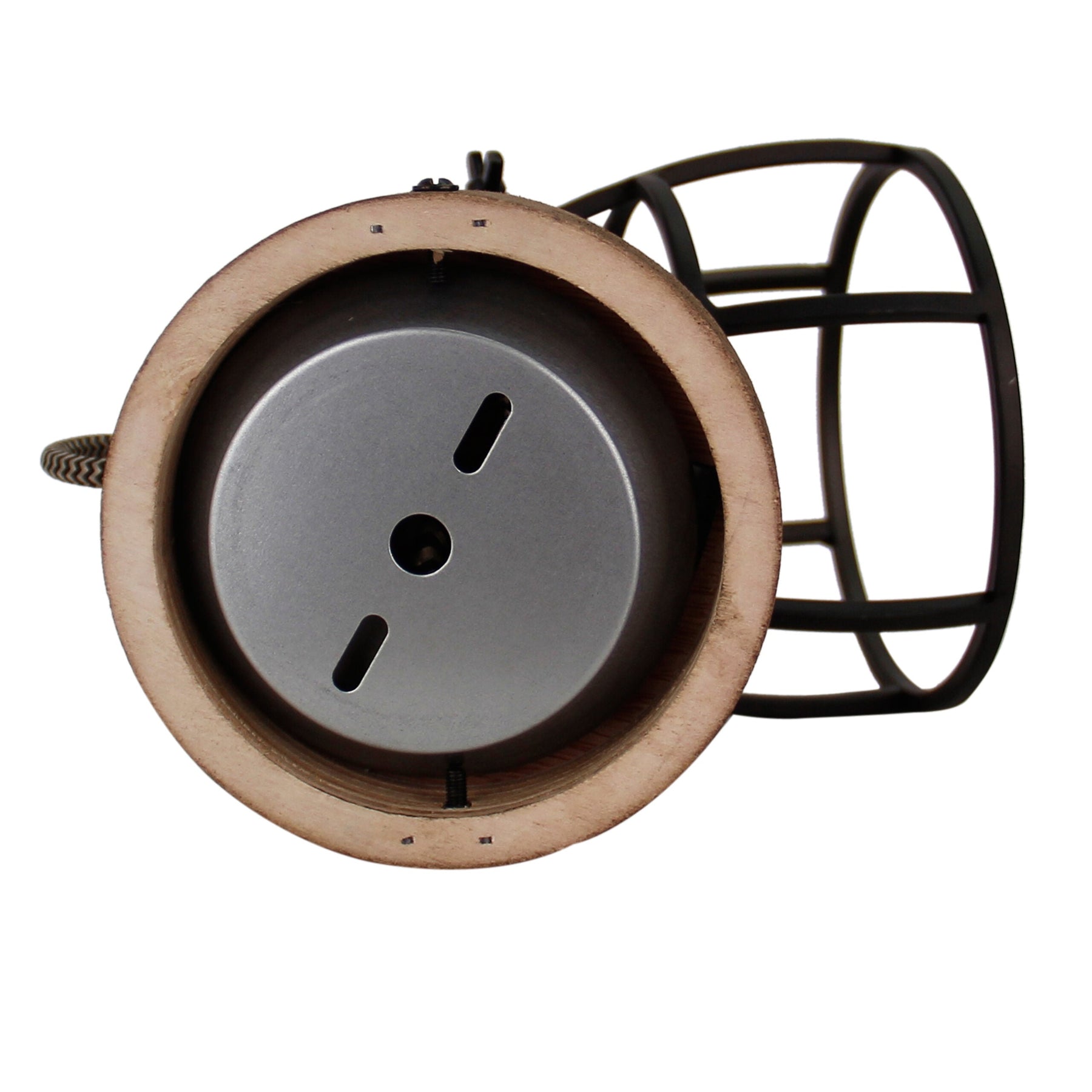 Stijlvolle Chericoni Aperto plafondspot, zwart, 1 lichts, met een E14 fitting en Ø12 cm diameter.