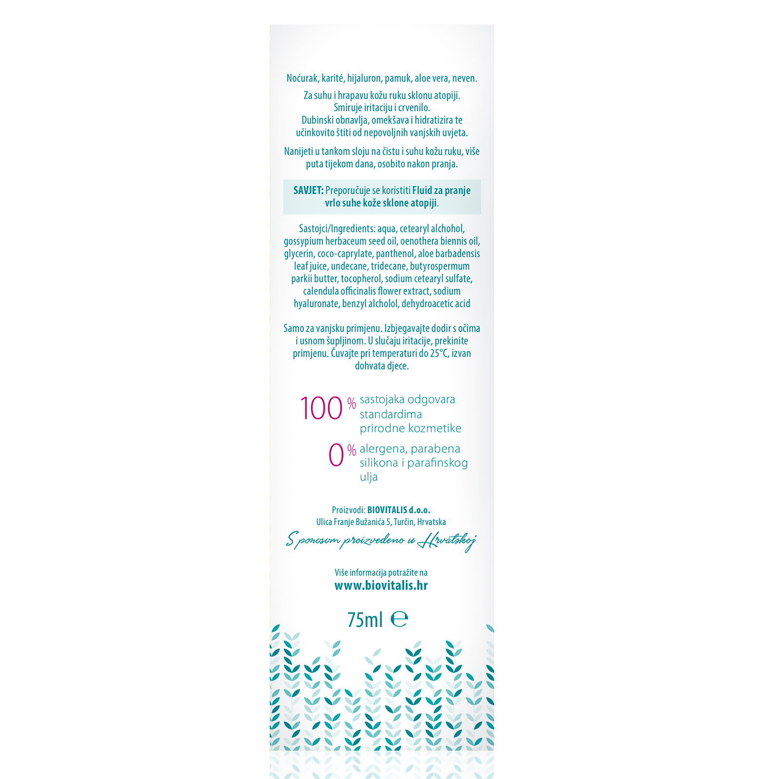 Hand emulsion for the care of very dry skin prone to atopy