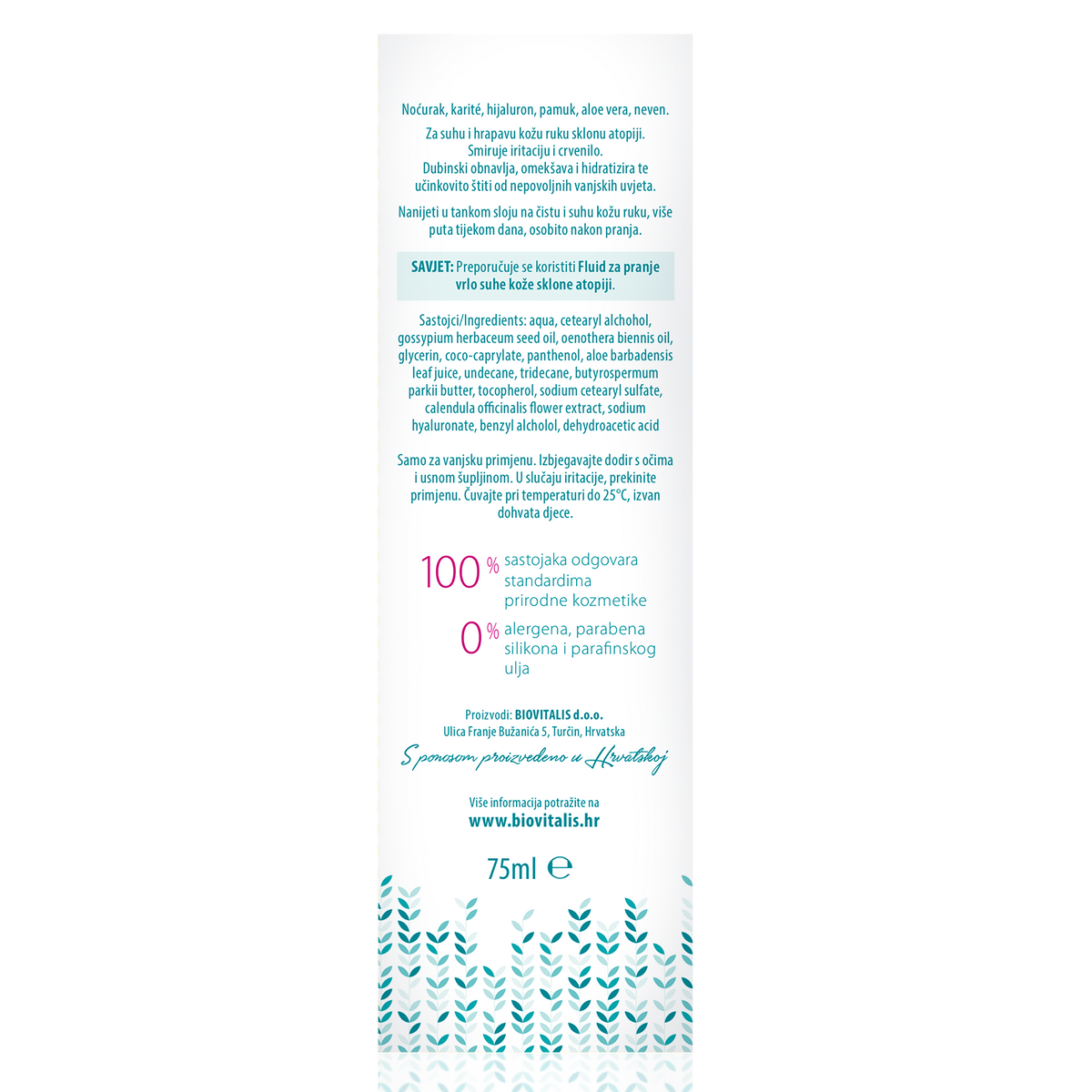 Hand emulsion for the care of very dry skin prone to atopy