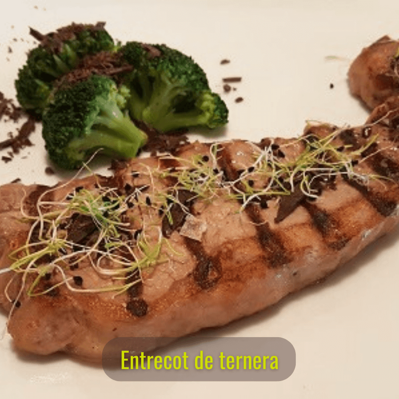 4 Entrecot de lomo bajo de Ternera, 300 g/unidad