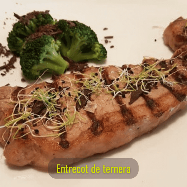 4 Entrecot de lomo bajo de Ternera, 300 g/unidad