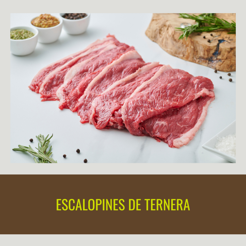 3 Bandejas de Escalopines de ternera 700 g/unidad