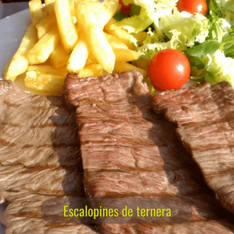 3 Bandejas de Escalopines de ternera 700 g/unidad