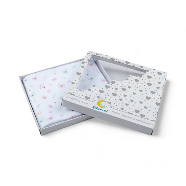 Premium Cotton Double Layer Blanket - Butterflies and Flowers