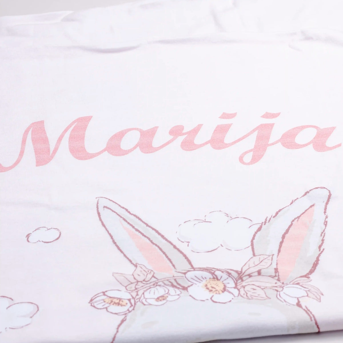 Personalized Premium Cotton Double Layer Blanket - Ballerina Bunny