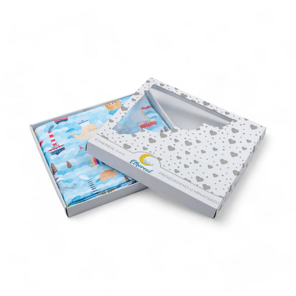 Premium Cotton Double Layer Blanket - Sea