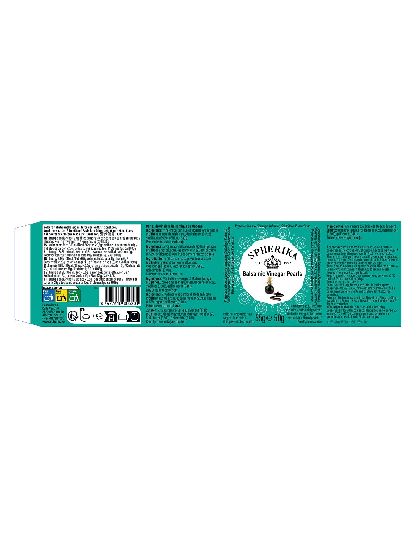 Faja vinagre balsámico de Módena