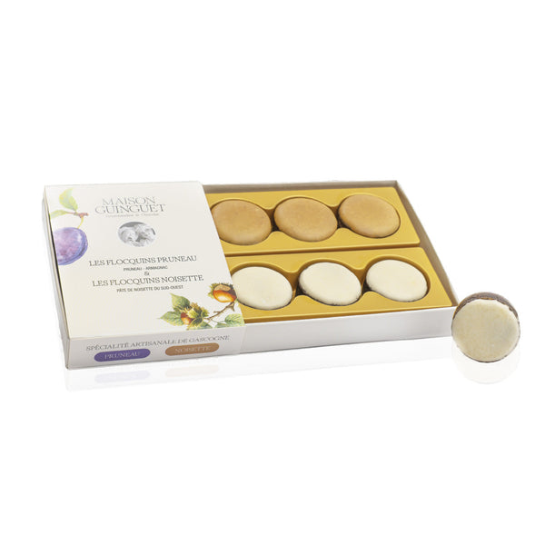 HAZELNUT FLORAL COOKIES (5 pieces) AND PRUNE FLORAL COOKIES (5 pieces)
