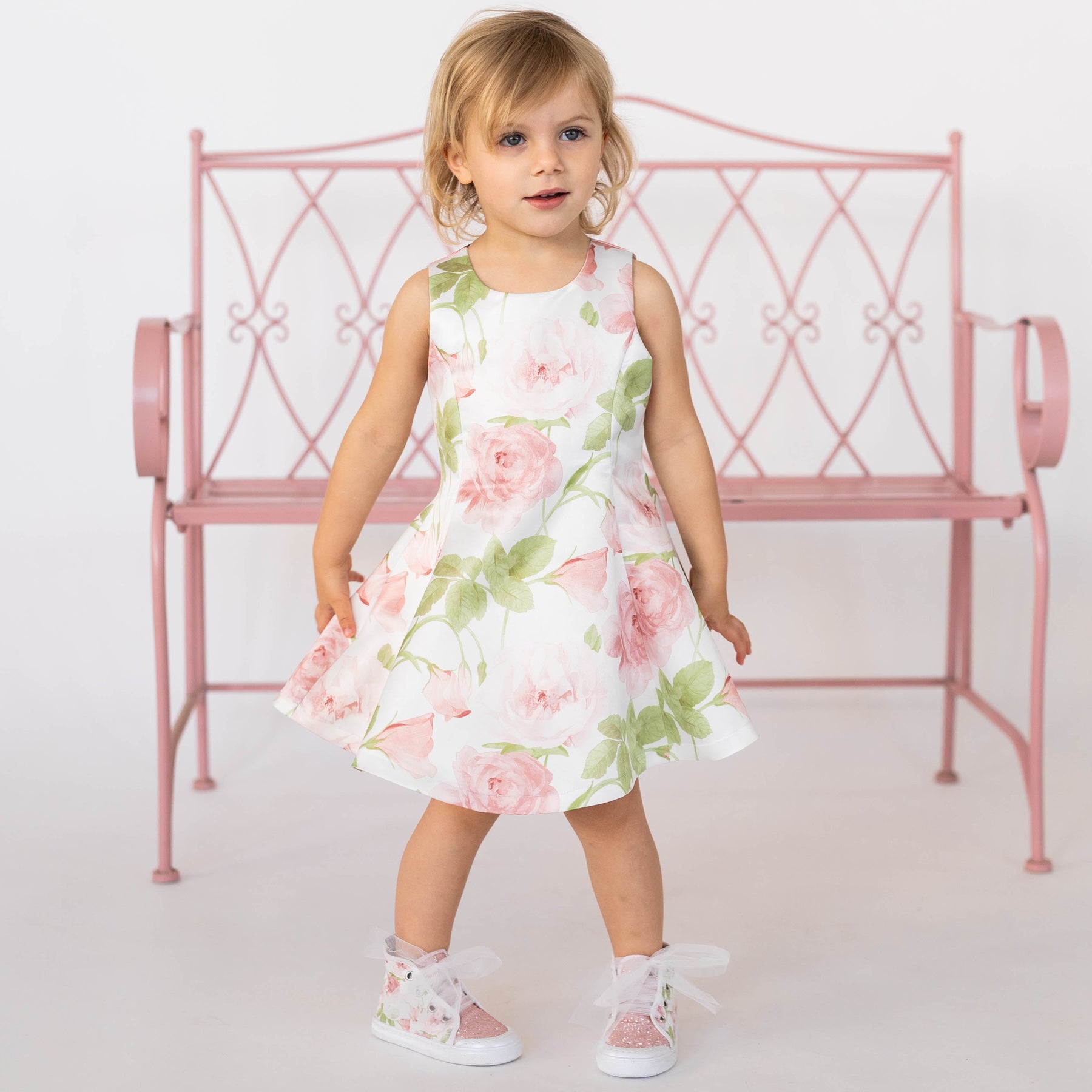 abito in raso stampato