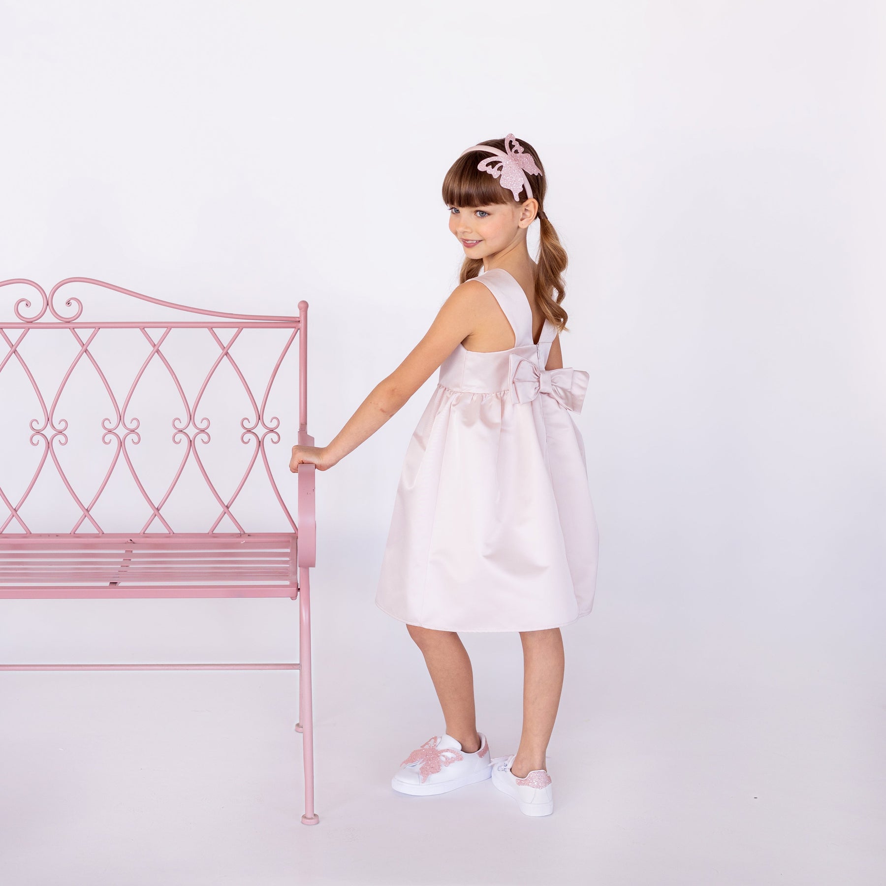 abito in mikado retro incrociato