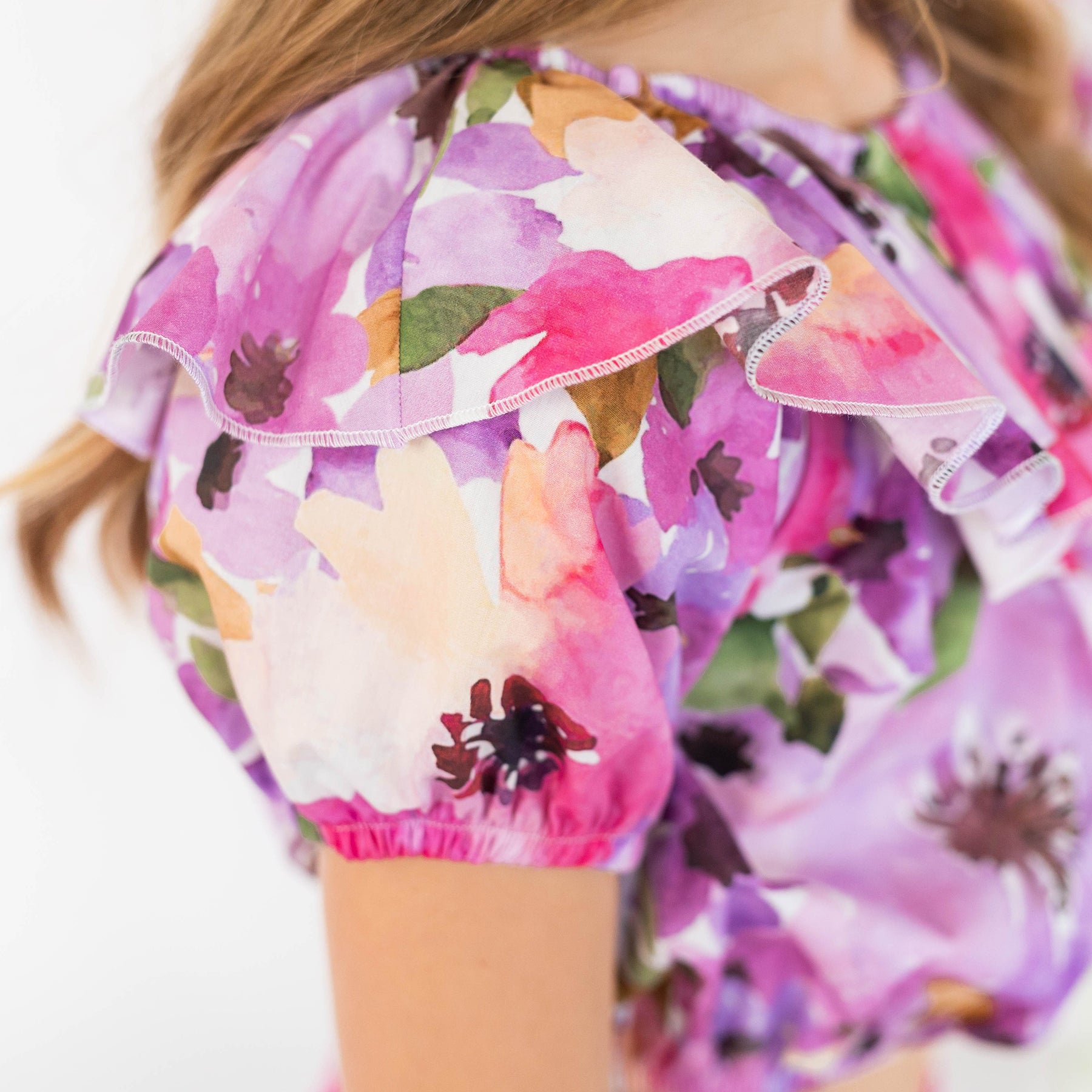 crop-top fantasia con volant
