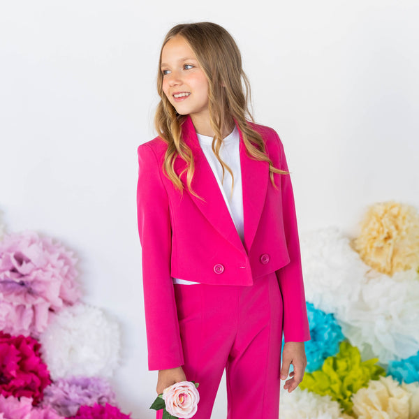 blazer cropped stretch