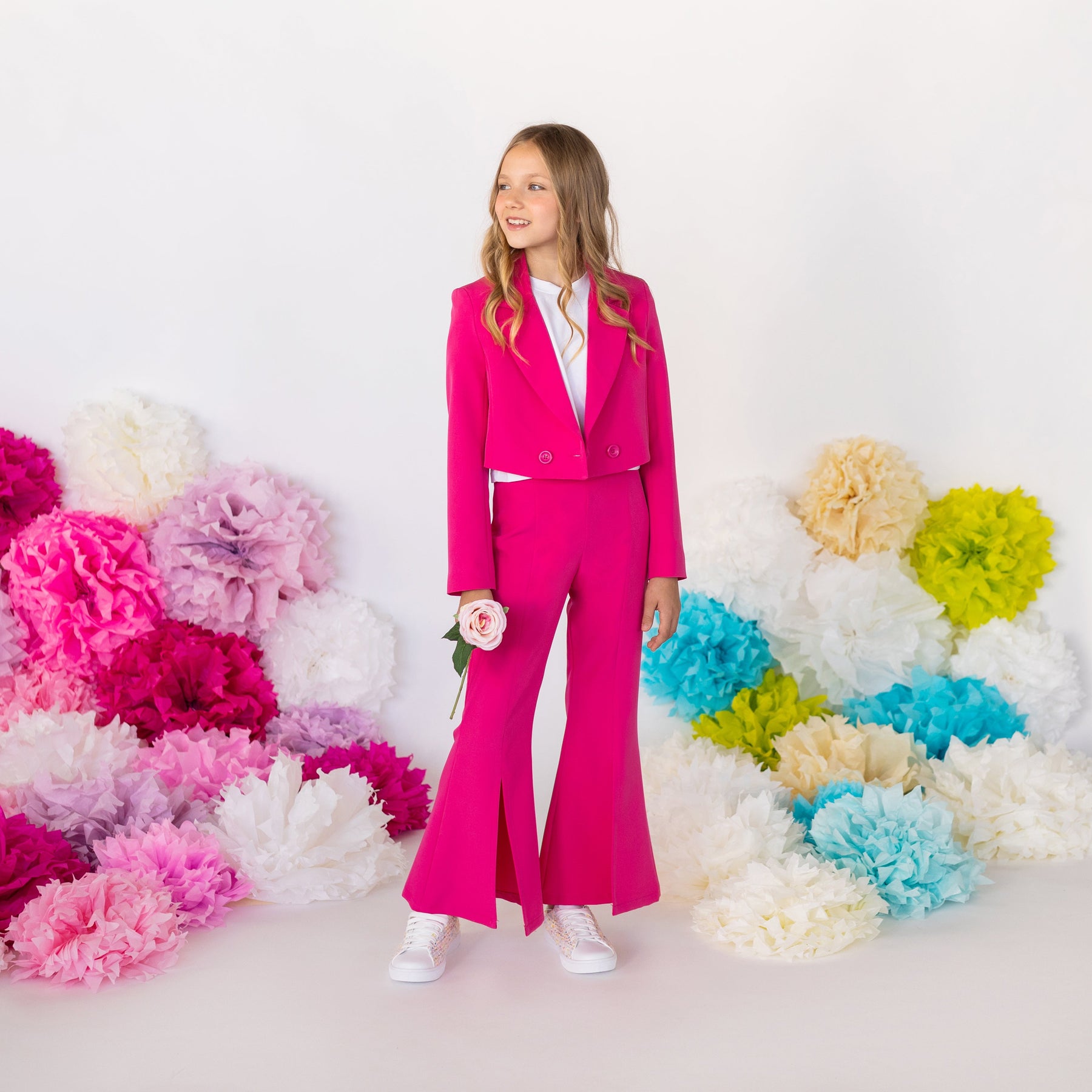 pantalone elegante a campana