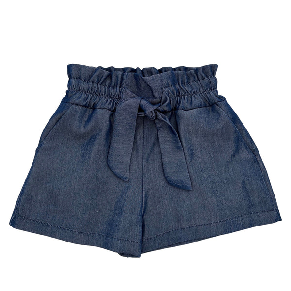 bermuda in tessuto effetto denim
