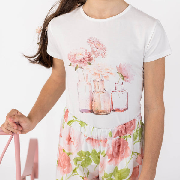t-shirt stampa fiori