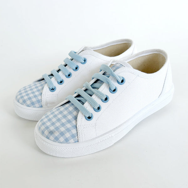sneakers con punta microvichy