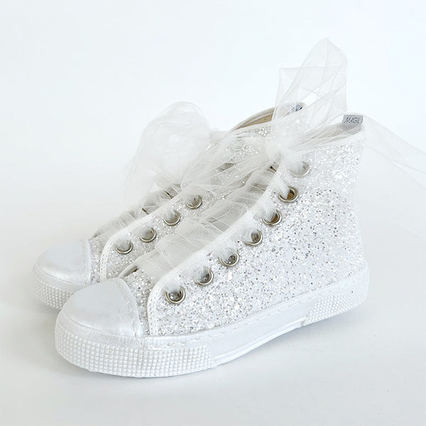 GLITTER HIGH TOP SNEAKERS