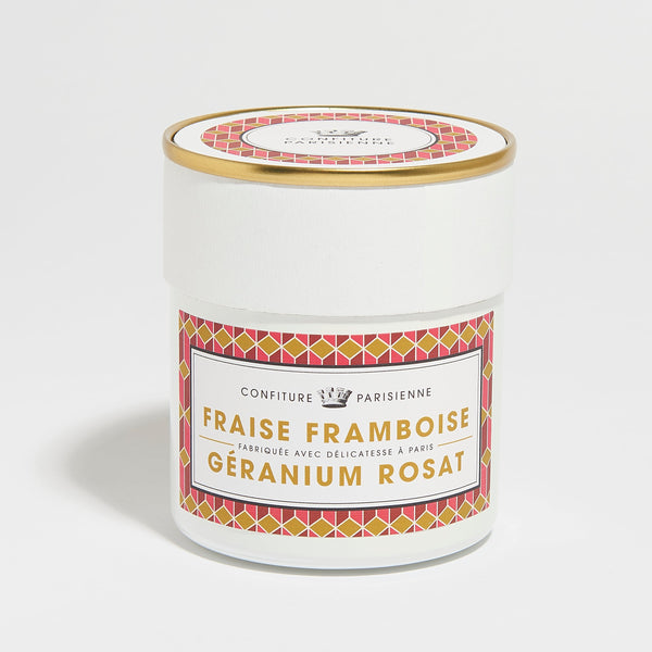 Confiture Parisienne - Confiture Fraise Framboise Géranium