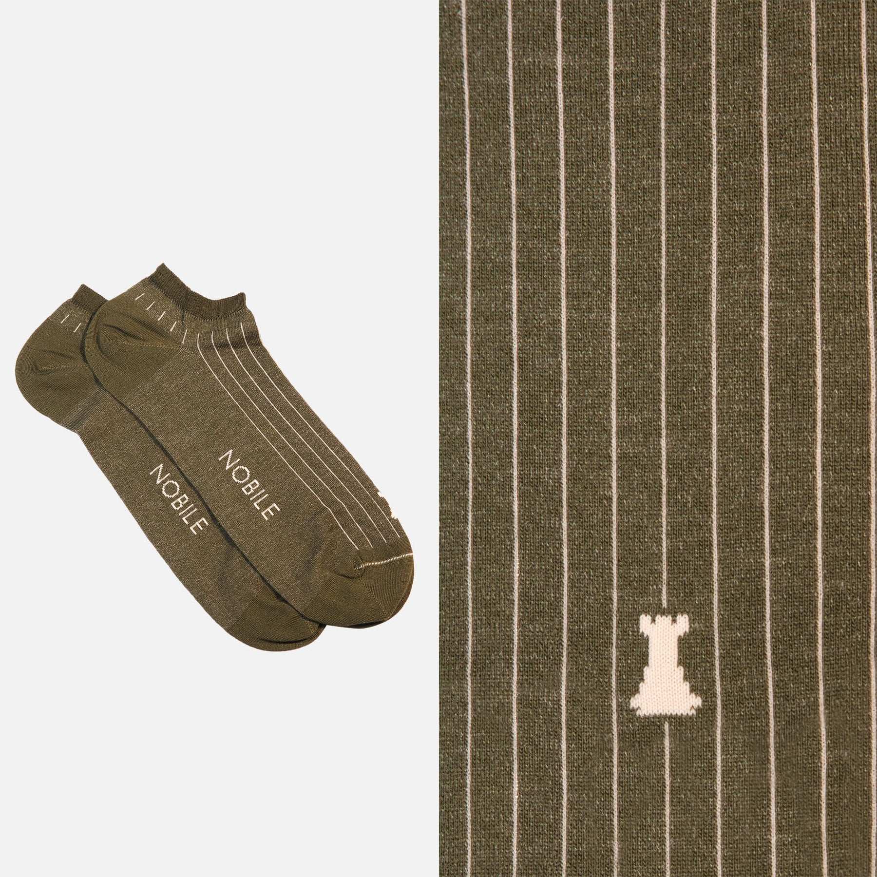 Ankle micro-ribbed socks in pure Makò cotton