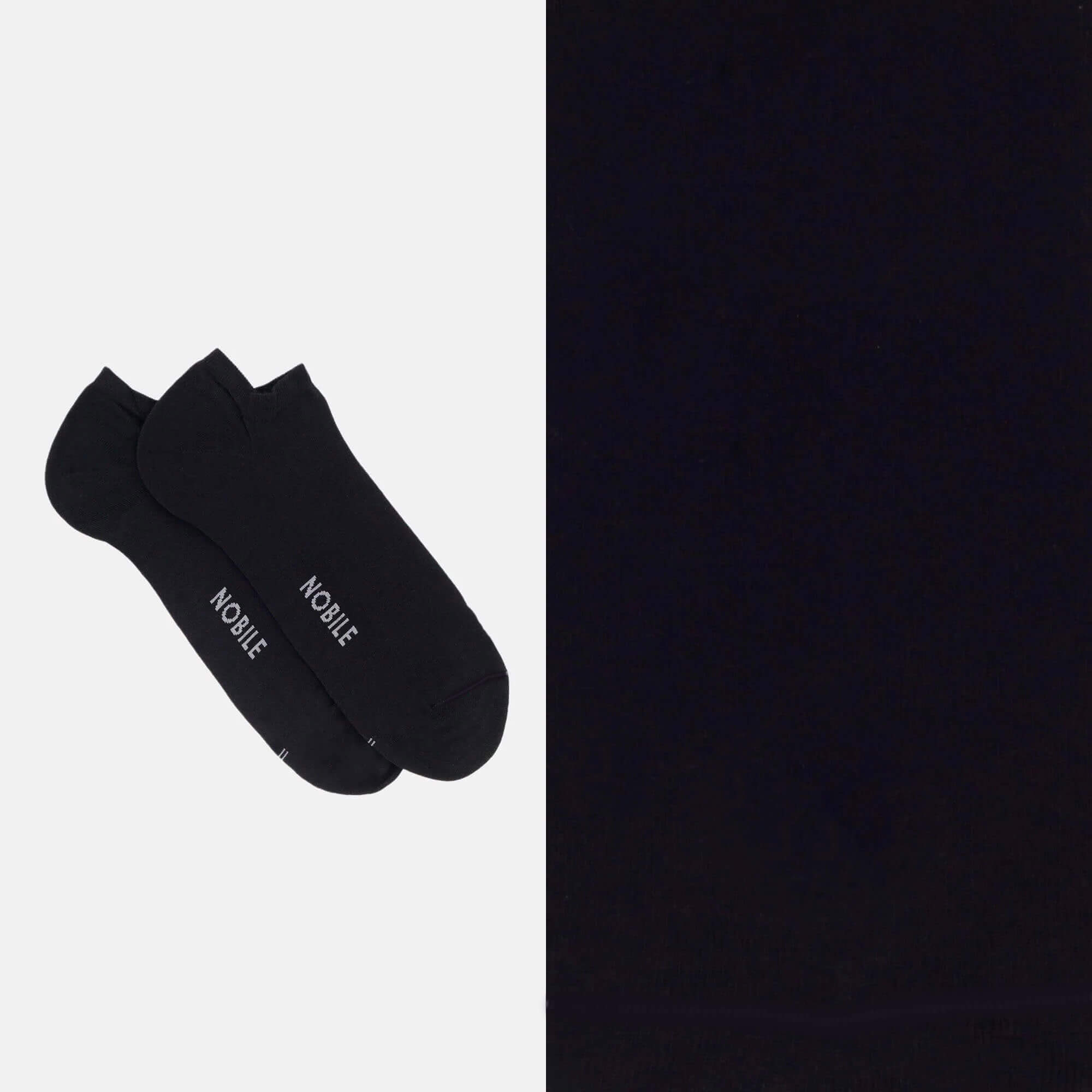 Ankle socks in pure Makò cotton - Essential solid color