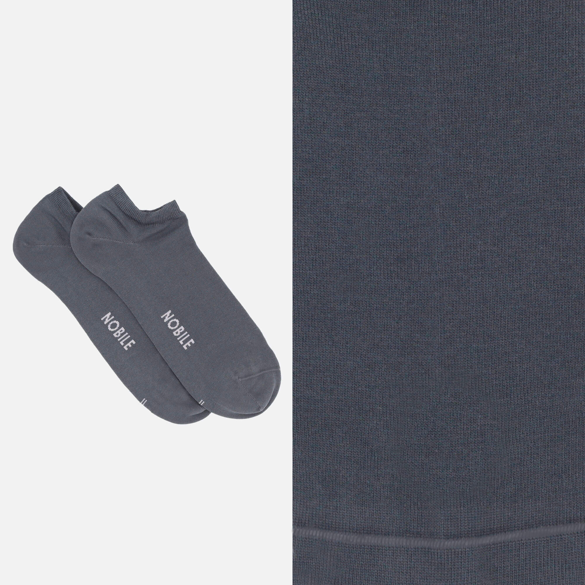 Chaussettes de cheville en pur coton Makò - Couleur unie essentielle
