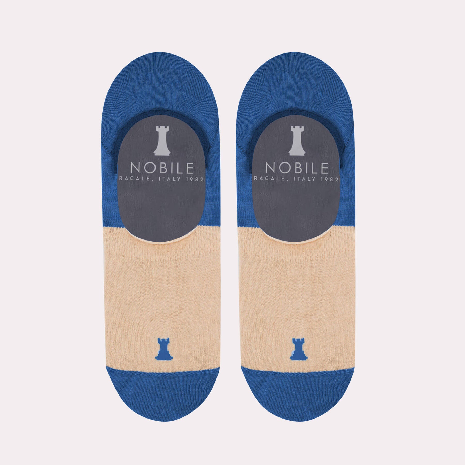 Calcetines invisibles bicolores en pura Filoscozia®