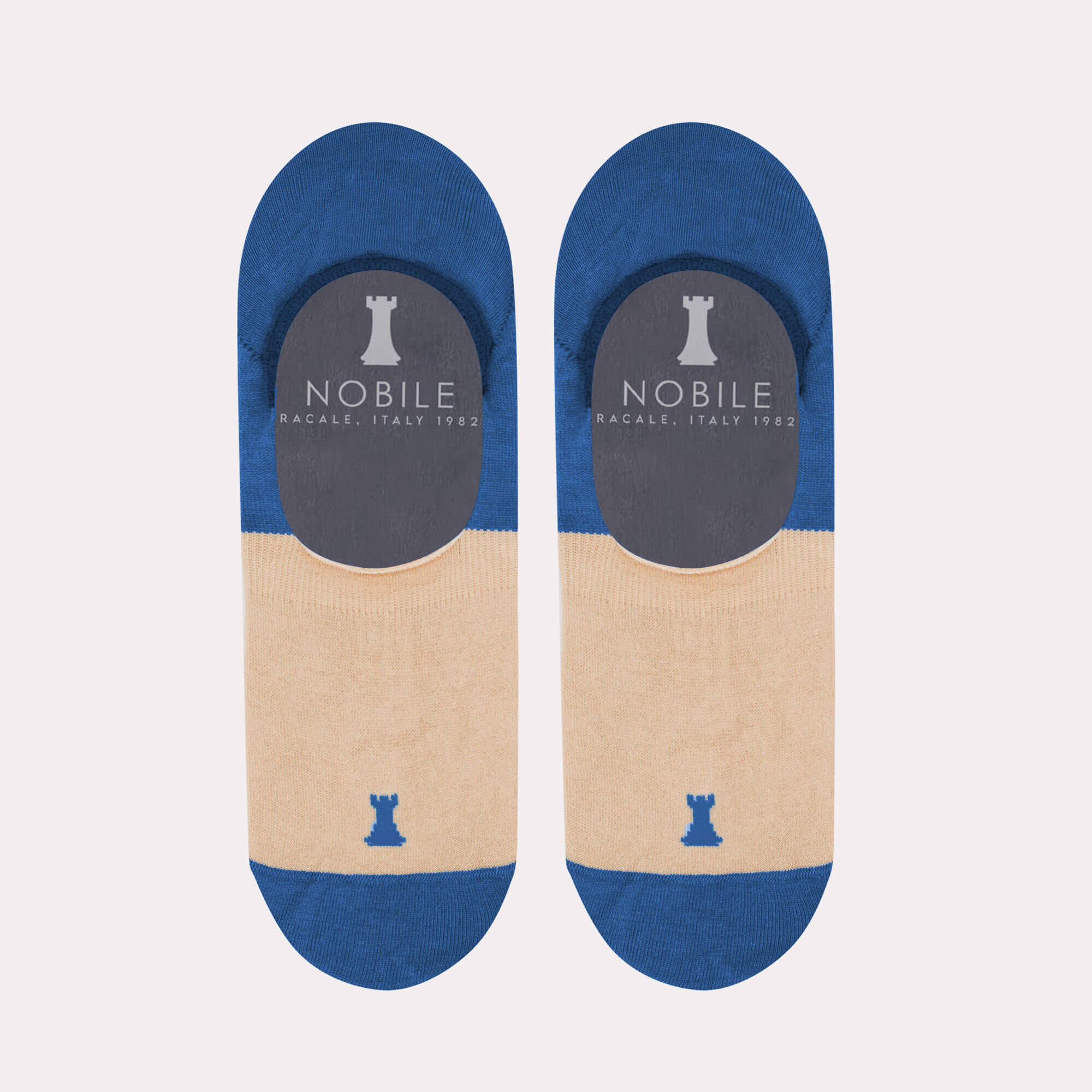 Calcetines invisibles bicolores en pura Filoscozia®