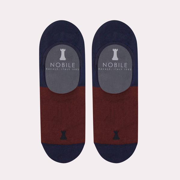 Calcetines invisibles bicolores en pura Filoscozia®