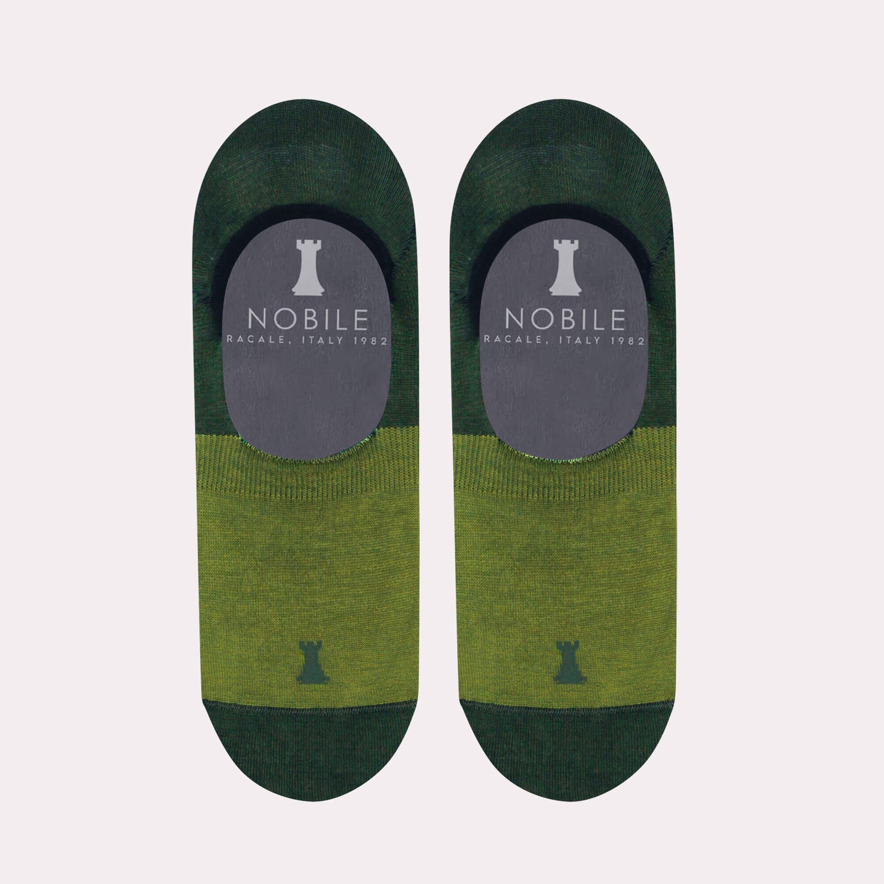 Bicolor invisible socks in pure Filoscozia®