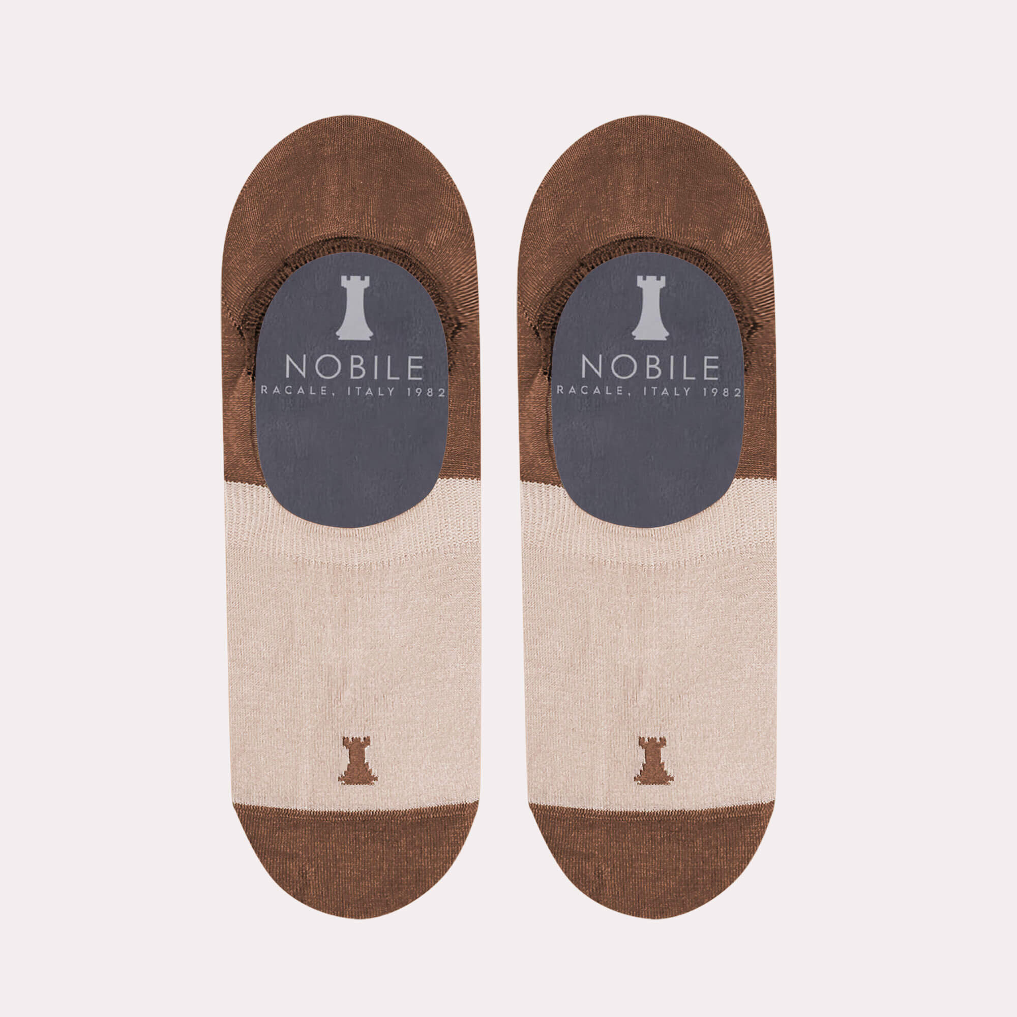 Calcetines invisibles bicolores en pura Filoscozia®