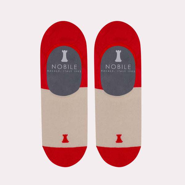 Calcetines invisibles bicolores en pura Filoscozia®