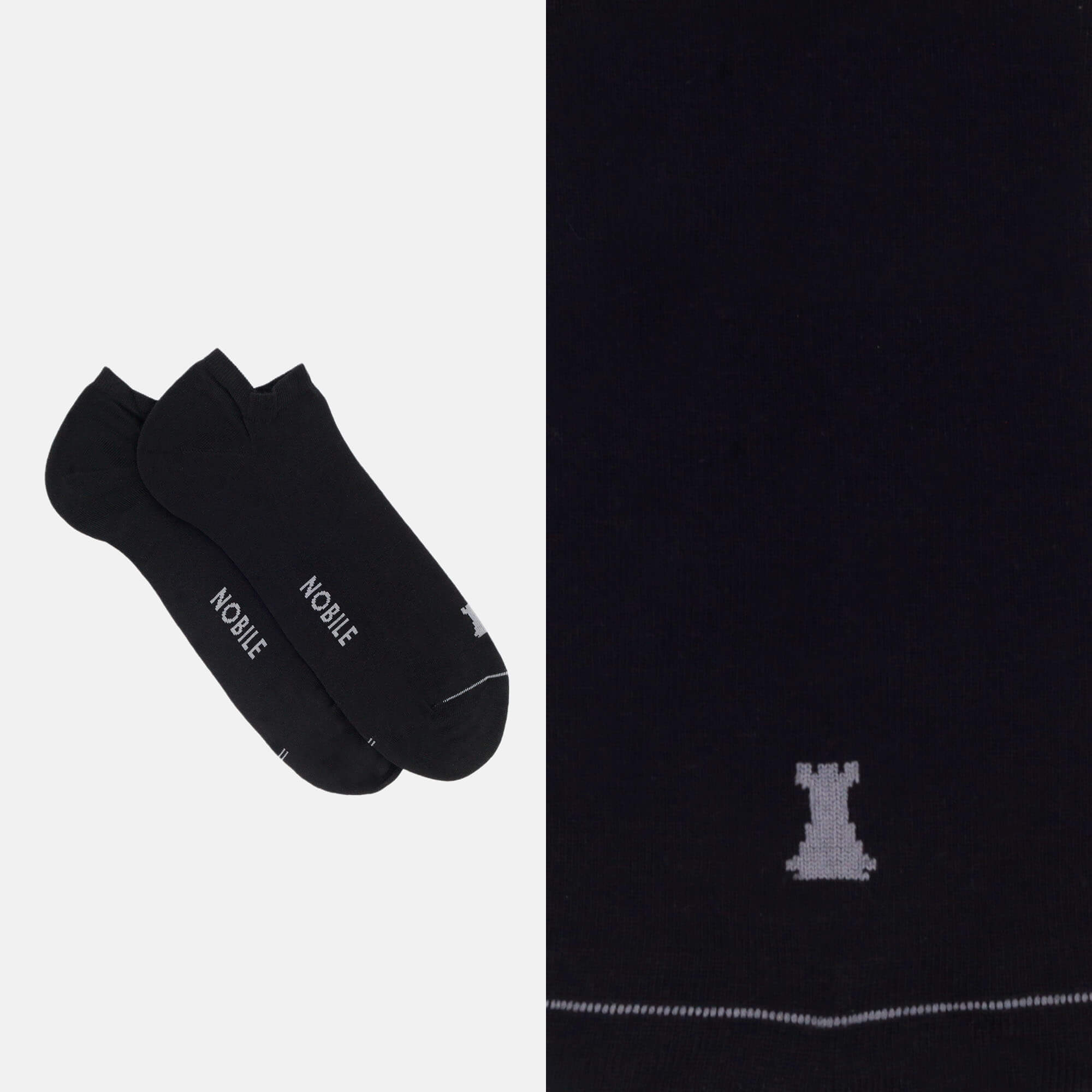 Ankle socks in pure Makò cotton - Solid color