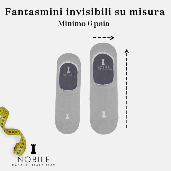 Custom size - Invisible socks in Filoscozia® (from 6 pairs onwards)
