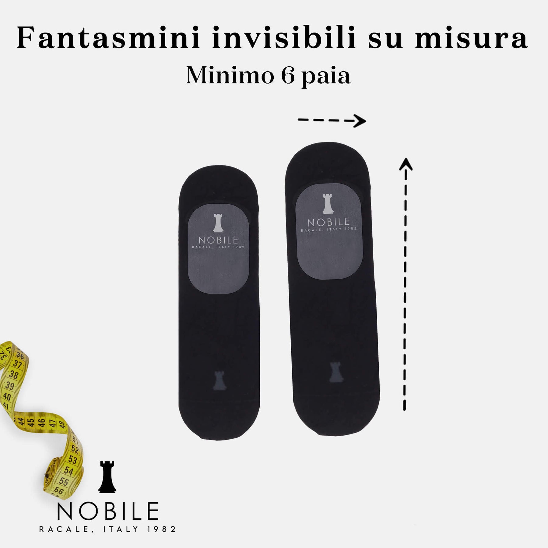 Custom size - Invisible socks in Filoscozia® (from 6 pairs onwards)