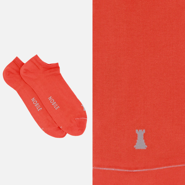 Ponožky do kotníků z čisté Makò bavlny - Jednoduchá barva