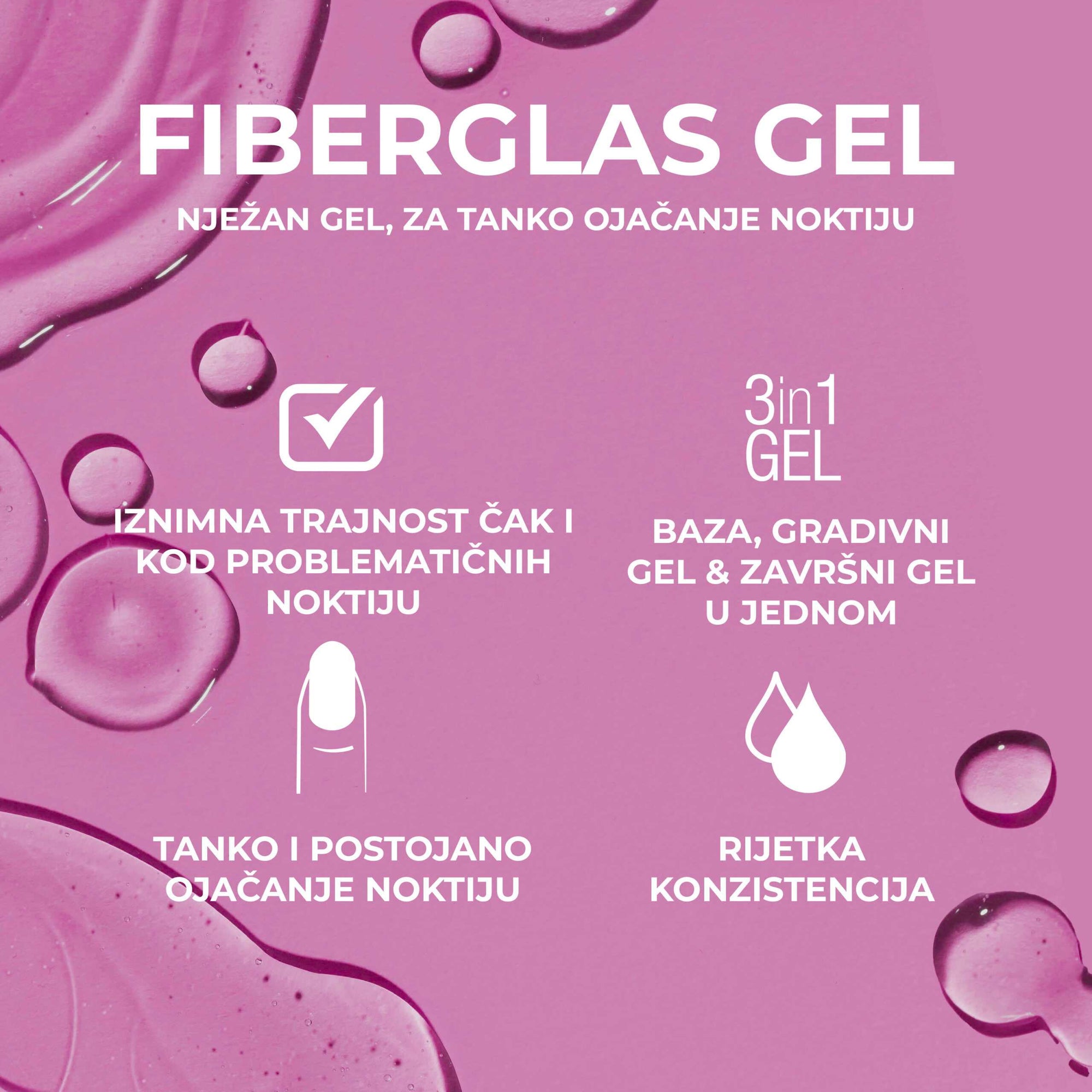 Transparent Fiberglass Gel