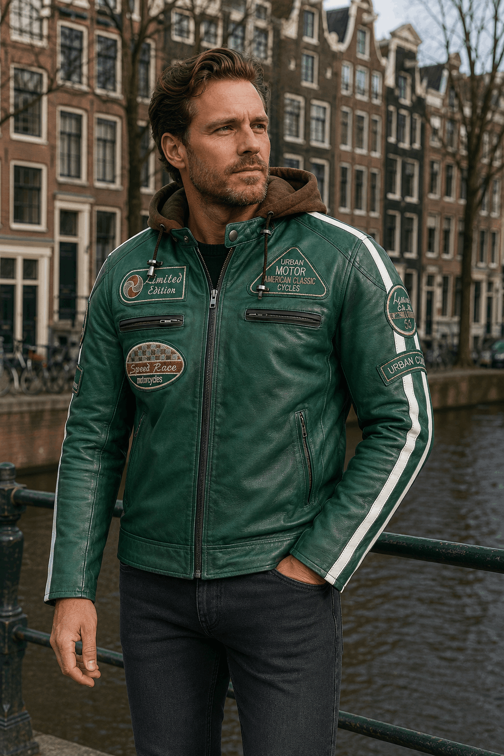 Fifty Eight groene jas URBAN5884