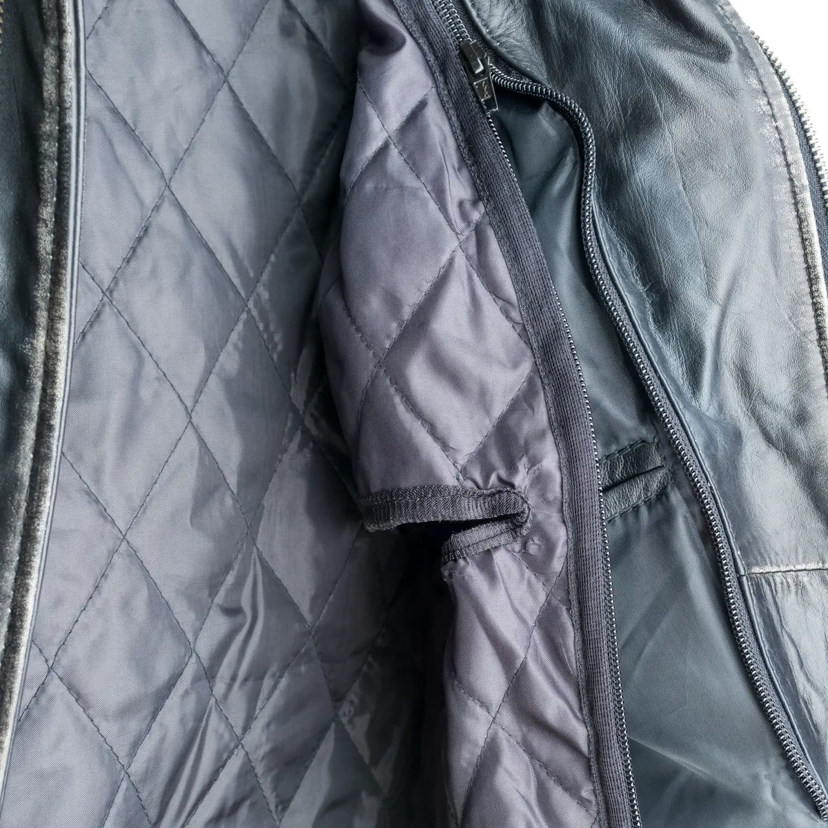 Fifty Eight Leather Men's Motorcycle Jacket Black