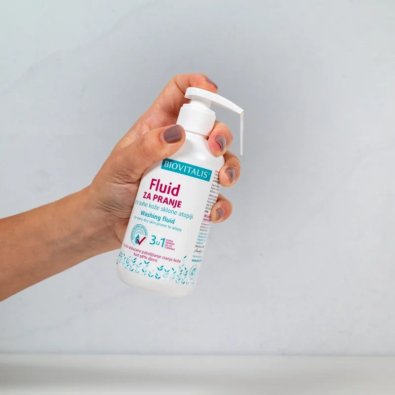Washing Fluid for Very Dry Skin Prone to Atopy