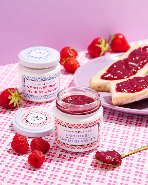 Box of 2 recipes: Violet Raspberry - Cherry Blossom Strawberry