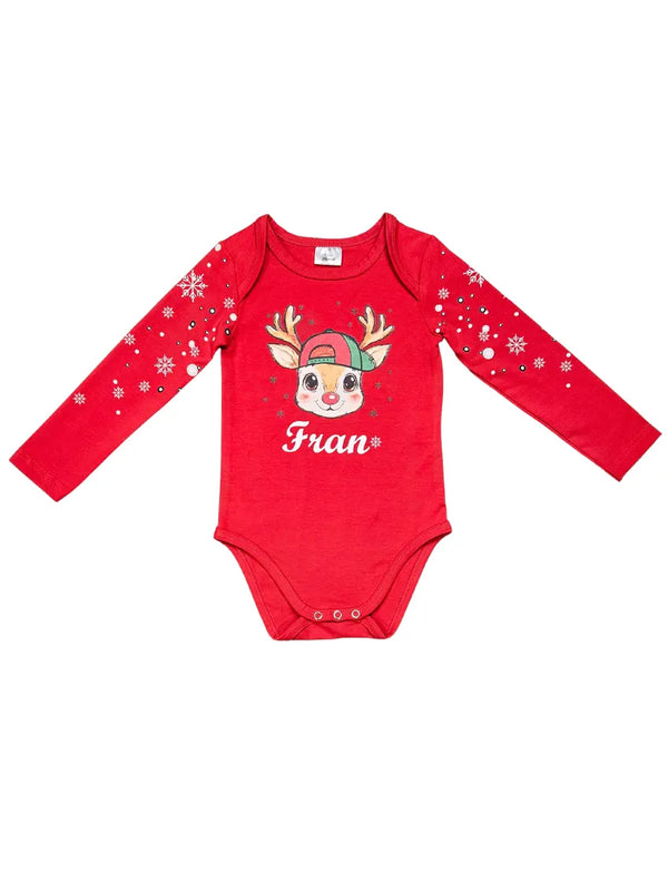 Personalizirani Božićni body - Sob s šiltericom