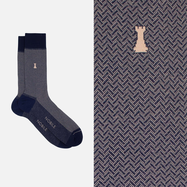 Freud - Short sock with houndstooth design