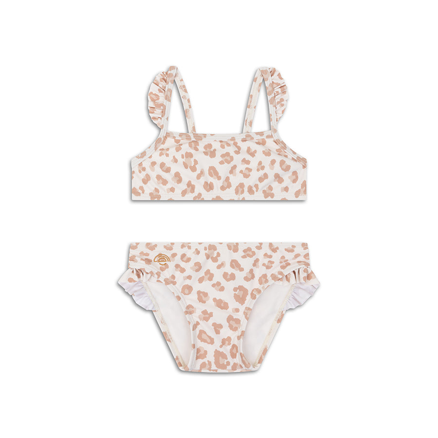 Leopard | Beige Girls UV Bikini